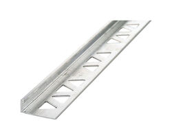M-D Building Products 1/2 in. H X 96 in. L Prefinished Silver Aluminum Tile Edge
