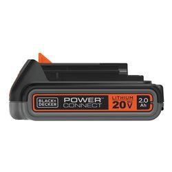 Black and Decker 20 V 2 Ah Lithium-Ion Replacement Battery 1 pc