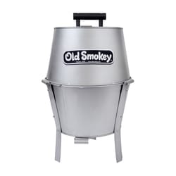 Old Smokey 13 in. Charcoal Grill Silver