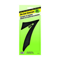 Hy-Ko 3-1/2 in. Black Aluminum Nail-On Number 7 1 pc