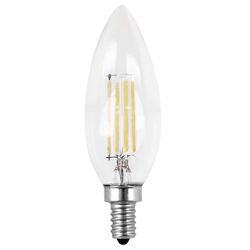 Feit Electric acre B10 E12 (Candelabra) LED Bulb Soft White 60 Watt Equivalence 2 pk