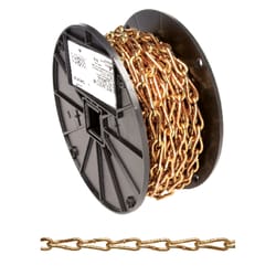 Campbell Chain No. 3 in. Twist Link Carbon Steel Coil Chain 9/64 in. D X 50 ft. L