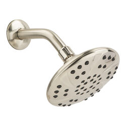 Oakbrook Brushed Nickel PVC 1 settings Wallmount Showerhead 1.8 gal