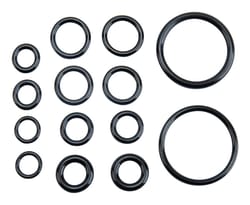 Ace 0.00 in. D Rubber O-Ring Assortment 14 pk