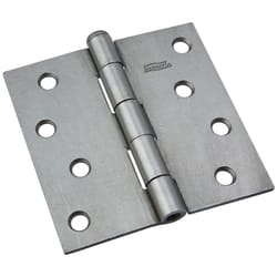 National Hardware 4 in. L Stainless Steel Broad Hinge 1 pk