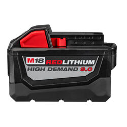 Milwaukee M18 REDLITHIUM HD9.0 18 V 9 Ah Lithium-Ion High Capacity Battery Pack 1 pc
