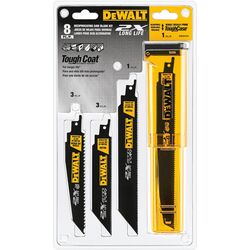 DeWalt 6 in. Bi-Metal Reciprocating Saw Blade Set 6 TPI 8 pk