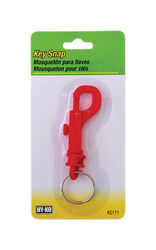 Hy-Ko 2GO 7/8 in. D Plastic Assorted Snap with Split Ring Key Ring