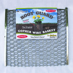 Diggers Root Guard 13.5 in. H X 13 in. W X 0.3 in. D Silver Coated Wire Gopher Wire Basket