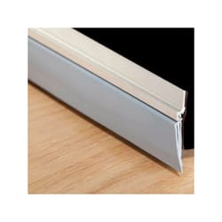 M-D Building Products Cinch Silver Aluminum/Vinyl Weatherstrip For Doors 36 in. L X 1/4 in. T