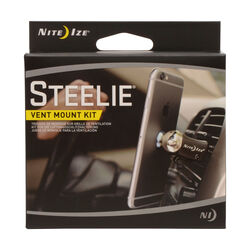 Nite Ize Steelie Black/Silver Cell Phone Car Vent Mount For Universal
