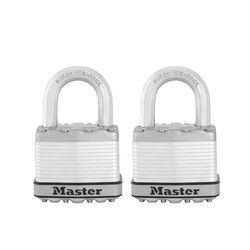 Master Lock 1-7/16 in. H X 13/16 in. W X 2 in. L Laminated Steel Ball Bearing Locking Padlock