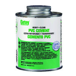 Oatey Heavy Duty Clear Cement For PVC 4 oz
