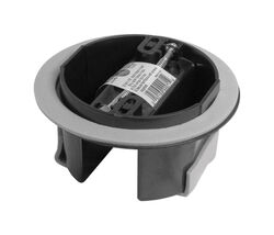 Cantex 2-3/4 in. Round PVC 1 gang Junction Box Gray