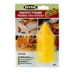 Hyde 2-1/2 in. W Yellow Plastic Painter's Pyramid Work Supports