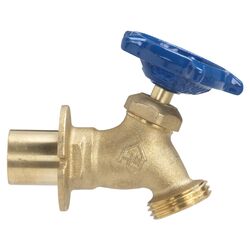 BK Products Mueller 1/2 or 3/4 in. Sweat T Hose Brass Sillcock Valve
