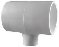 Charlotte Pipe Schedule 40 2 in. Slip T X 2 in. D Slip PVC Reducing Tee