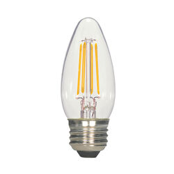 Satco acre LED Filament C11 E26 (Medium) LED Bulb Warm White 40 Watt Equivalence 1 pk