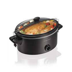 Hamilton Beach 6 qt Black Metal Slow Cooker
