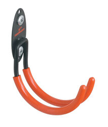 Racor 7-1/4 in. L Plastic Coating Black/Orange Steel Large J Hook 40 lb 1 pk