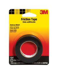 3M 0.708 in. W X 240 in. L Black Cotton Cloth Friction Tape