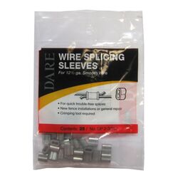 Dare Products Wire Splicing Sleeve 25 Pk Silver