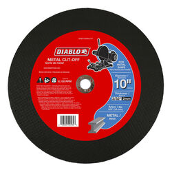 Diablo 10 in. D X 5/8 in. S Aluminum Oxide Metal Cut-Off Disc 1 pk