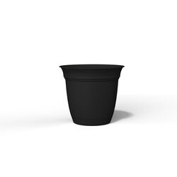 HC Companies 14 in. H X 16 in. D Plastic Classic Planter Black