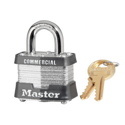 Master Lock 1-5/16 in. H X 1-5/8 in. W X 1-1/2 in. L Laminated Steel Double Locking Padlock 1