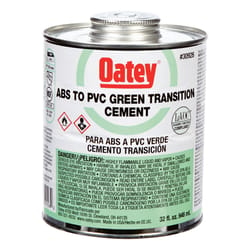 Oatey Green Transition Cement For ABS/PVC 32 oz