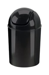 Umbra 1.25 gal Black Plastic Swing-Top Wastebasket