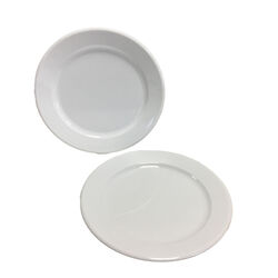 Arrow Home Products Partyware White Acrylic Round Plate 7-1/4 in. D 1 pk