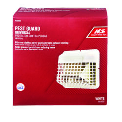 Ace 4 in. W X 7 in. L White Plastic Pest Guard
