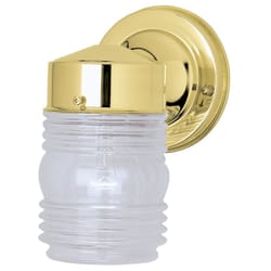 Westinghouse 1 Polished Brass Clear Wall Sconce