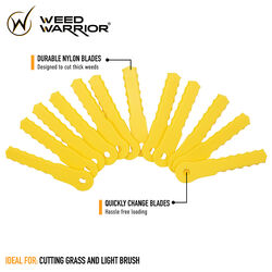 Weed Warrior Replacement Push-N-Load 3 Blades Residential Grade 6.75 L Trimmer Blade