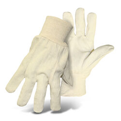 Boss Men's Indoor/Outdoor Clute Cut Work Gloves White L 1 pair
