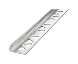 M-D Building Products 3/8 in. H X 96 in. L Prefinished Silver Aluminum Tile Edge
