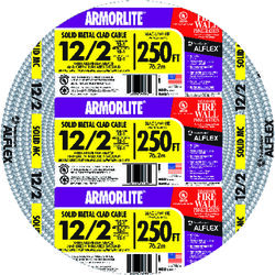 Southwire Armorlite 250 ft. 12/2 Solid Aluminum Armored MC Cable