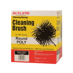 Rutland Chimney Sweep 8 in. Round Polypropylene Chimney Brush