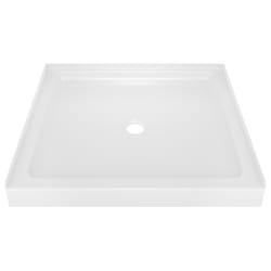 Delta Bathing System Classic 3-1/2 in. H X 36 in. W X 36 in. L White Shower Wall Base