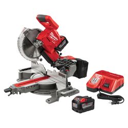 Milwaukee M18 Fuel 10 in. Cordless Brushless Dual-Bevel Sliding Compound Miter Saw Kit 18 V 9 amps