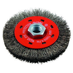 Forney 4 in. Crimped Wire Wheel Brush Metal 15000 rpm 1 pc