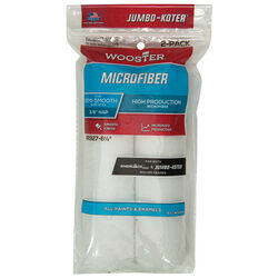 Wooster Jumbo-Koter Microfiber 6-1/2 in. W X 3/8 in. S Paint Roller Cover 2 pk