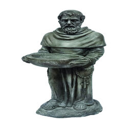 Infinity Cement Gray 22.44 in. St. Francis Statue