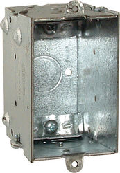 Raco 3-3/8 in. Rectangle Steel 1 gang Switch Box Gray