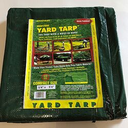 Gosport 5.33 ft. W X 5.33 ft. L Heavy Duty Polyethylene Yard Tarp Green