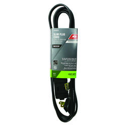 Ace Indoor 6 ft. L Black Extension Cord 16/2 SPT-2