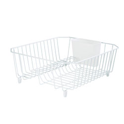 Rubbermaid 14.3 in. L X 12.4 in. W X 5.3 in. H White Steel Dish Drainer