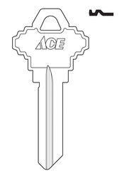 Ace House/Office Key Blank Single For Schlage Locks