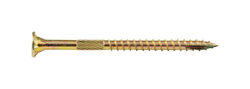 Screw Products No. 9 S X 2-1/2 in. L Star Yellow Zinc-Plated Wood Screws 1 lb lb 94 pk